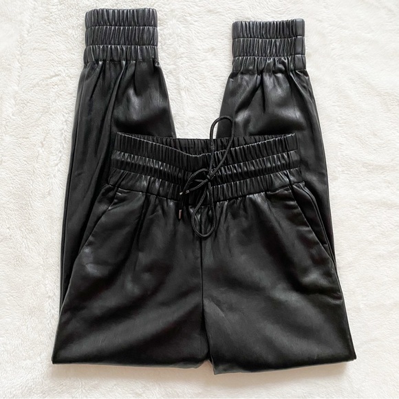 DYNAMITE | Sacha high waist faux leather joggers - Picture 11 of 13